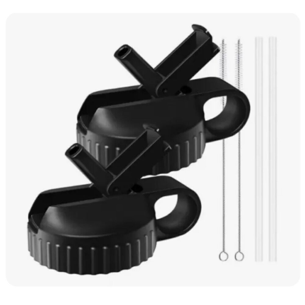 Aoralivre Hydro Flask Wide Mouth Lid With Straw And Brush Combo 2pk